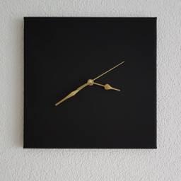 "Wall Clock ""Black - Gold" - thumbnail 2