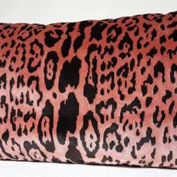 Decorative Pillow Case Pink Velvet Luigi Bevilacqua Fabric Leopardo Pattern - Made in Italy - thumbnail 3