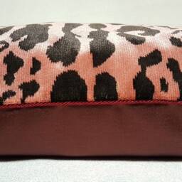 Decorative Pillow Case Pink Velvet Luigi Bevilacqua Fabric Leopardo Pattern - Made in Italy - thumbnail 4