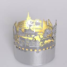 Stratford Skyline Shadow Play - Captivating Candle Attachment For Fans Iconic Souvenir From Historic Stratford-Upon-Avon - thumbnail 4