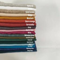Linen Sheet Set 2 Sheets & Pillowcases Golden Brown Color Organic Linen Bedding Full Queen King Twin Sizes - thumbnail 4