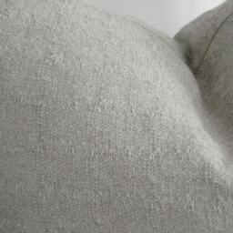 Natural Linen Cotton Pillow Cover - Textured Throw, Lumbar - thumbnail 3