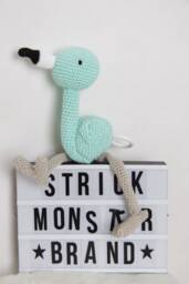 Crocheted Musical Box Flamingo Bird - thumbnail 1