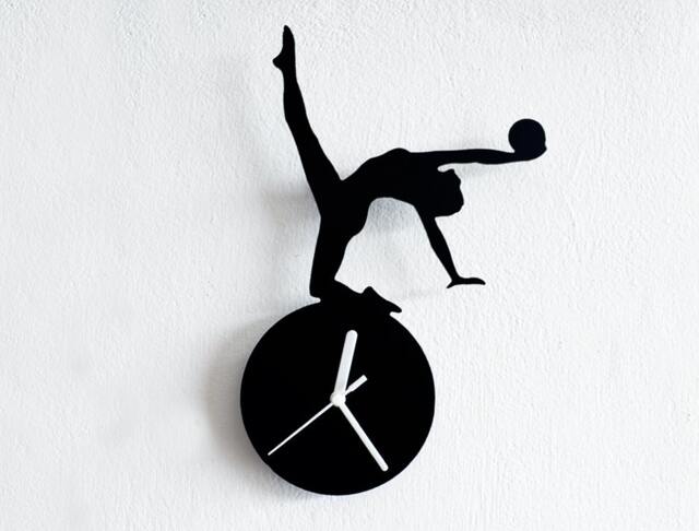 Gymnastics With Ball Silhouette - Wall Clock - image 1