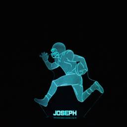 Personalised American Football Led Night Light Nfl Sports Decor - thumbnail 4