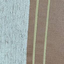 747. Handmade Caramel Stripe Beige Green Blue Jacquard Cushion Cover. Various Sizes - thumbnail 2