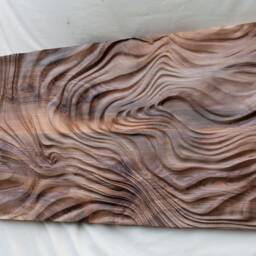 Large Size Wood Sculpture, Us Delivery Duty Paid, Wall Art, Custom Order, Modern Organic Relief - L Woodcarving - thumbnail 2