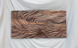Large Size Wood Sculpture, Us Delivery Duty Paid, Wall Art, Custom Order, Modern Organic Relief - L Woodcarving - thumbnail 1