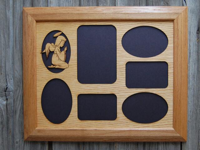 Engraved Angel Oak Picture Frame - Collage Holds 6 Photos - 11x14 - image 1