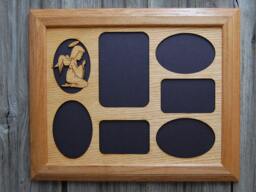 Engraved Angel Oak Picture Frame - Collage Holds 6 Photos - 11x14 - thumbnail 1