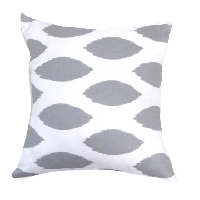 "Gray Pillow.gray Ikat Pillow Cover. Grey Pillow..16"", 17"", 18"", 20"" 24"" 26" - image 1