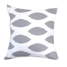 "Gray Pillow.gray Ikat Pillow Cover. Grey Pillow..16"", 17"", 18"", 20"" 24"" 26" - thumbnail 3