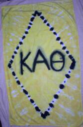 Tie Dyed Beach Towel, Greek Lettering, Bt21, 22