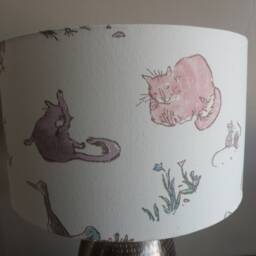 Osborne & Little Quentins Menagerie Fabric Lampshades 20cm, 30cm & 40cm Diameter - thumbnail 2