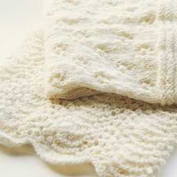 Alpaca Baby Blanket Cream Hand Knitted, Ready To Ship, Neutral Boy Girl, Baby Shower Gift, Photo Prop, Heirloom Wrap, New Newborn - thumbnail 2