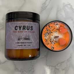 Cyrus Candle - The King Of Tulan Woven Kingdom Inspired Tahereh Mafi Bookish Fantasy Romance Gift Dark Romantasy - thumbnail 2