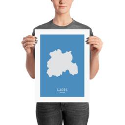 Laois Map Print, Modern Irish Wall Art - thumbnail 2