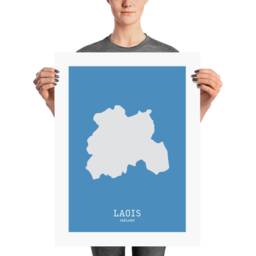 Laois Map Print, Modern Irish Wall Art - thumbnail 3