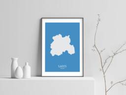 Laois Map Print, Modern Irish Wall Art - thumbnail 1