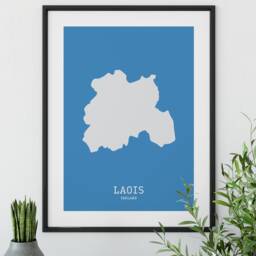 Laois Map Print, Modern Irish Wall Art - thumbnail 4