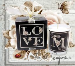 Wedding Favor, Personalized Wedding, Monogrammed Candle Guest Gift - thumbnail 1