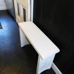 Leaf Carving Bench/ Hand Made - thumbnail 4