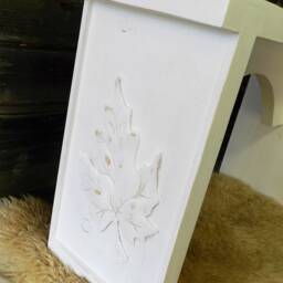 Leaf Carving Bench/ Hand Made - thumbnail 2