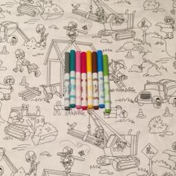 Color Me Pillowcase - Construction All Over - thumbnail 4