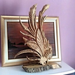 Angel Wing Sculpture, Wing, Wooden Angel Home Decor, Art, Unique Gift, Carving - thumbnail 2