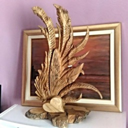 Angel Wing Sculpture, Wing, Wooden Angel Home Decor, Art, Unique Gift, Carving - thumbnail 4