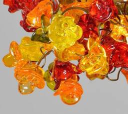 Pendant Lighting, Kitchen Island Lighting With Warm Color Roses Flowers - thumbnail 2