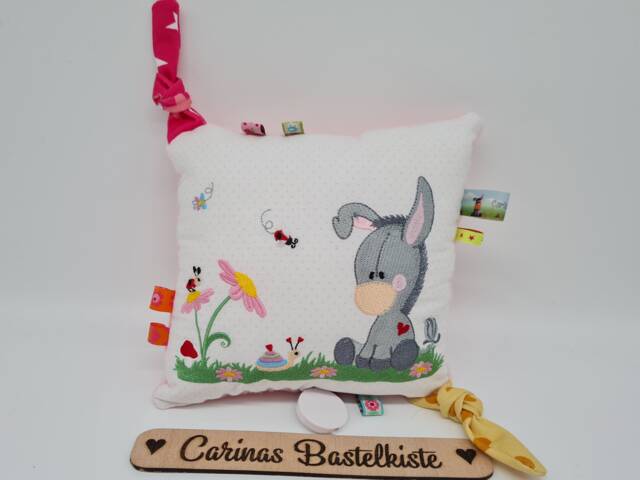 Musical Toy, Donkey, Baby Musical Toy With A Requested Melody, Personalized Pillow, Birth Gift, Pillow Name - image 1