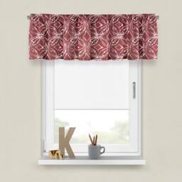 Lipstick Red Custom Valances - Premier Prints Window Treatments - Small Or Wide Panel - Choose Your Size - thumbnail 4