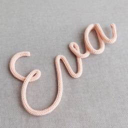 Personalized Nursery Decor/Baby Name Wall Sign Kids Bedroom Shower Gift Knitted Door - thumbnail 1