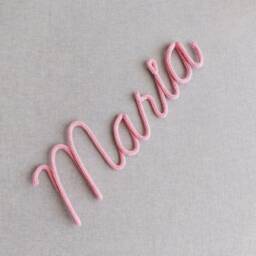 Personalized Nursery Decor/Baby Name Wall Sign Kids Bedroom Shower Gift Knitted Door - thumbnail 3