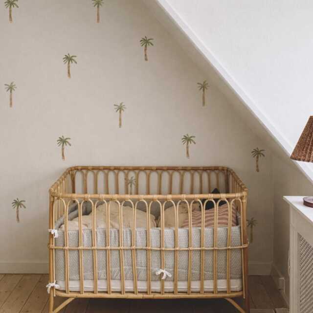 Palm Trees Fabric Wall Stickers. Removable & Reusable - image 1