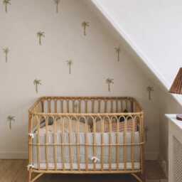 Palm Trees Fabric Wall Stickers. Removable & Reusable - thumbnail 1