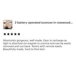 Ash Wood Battery Sconce Set Of 2 Rechargeable Wall Lighting - thumbnail 4
