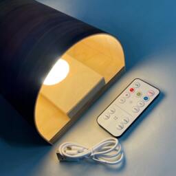 Ash Wood Battery Sconce Set Of 2 Rechargeable Wall Lighting - thumbnail 2