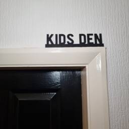 Kids Den Door Topper, Shelf Decor, Wall Quirky Home Interior Gift, Door Decoration - thumbnail 1