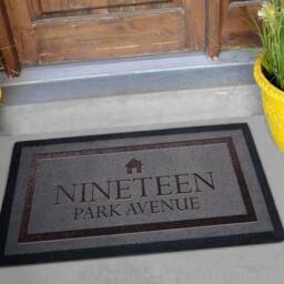 House Number Grey Doormat - Personalised Doormats Boutique Gifts - thumbnail 3
