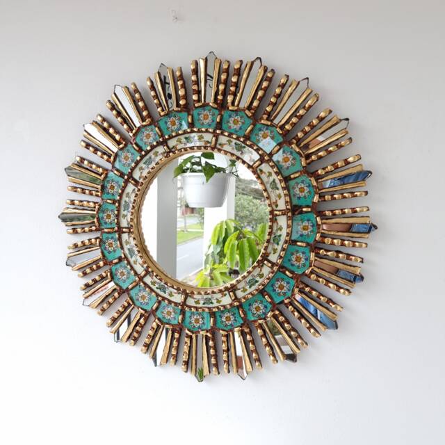 "Peruvian Mirrors ""Turquoise Lima 50 cm" - image 1