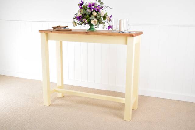 Handmade Bespoke Pine Kitchen Island - Solid Worktop With Custom Painted Frame, Rustic Furniture, UK Made, Sizes - image 1
