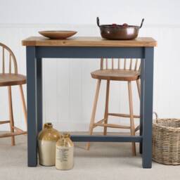 Handmade Bespoke Pine Kitchen Island - Solid Worktop With Custom Painted Frame, Rustic Furniture, UK Made, Sizes - thumbnail 3