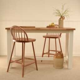 Handmade Bespoke Pine Kitchen Island - Solid Worktop With Custom Painted Frame, Rustic Furniture, UK Made, Sizes - thumbnail 2