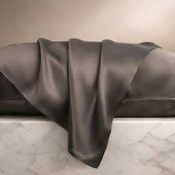 Silk Pillowcase For Men - 22 Momme Mulberry - Queen Envelope Closure Cooling, Minimal Bedding - thumbnail 1