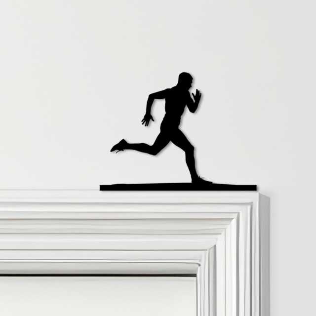 Door Topper Running Man Athletics Various Colours Top Of Decorative Sign - Novelty Wall Decor, Frame Art, Art - image 1