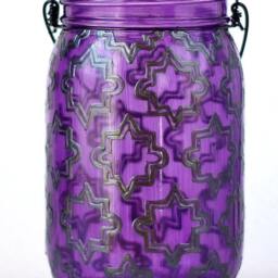 Hand Painted Moroccan Lantern Bohemian Decor Candle Holder - thumbnail 3