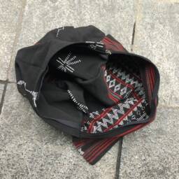Vintage Handmade Tribal Kotu Hand Woven With Beads Pillow Cover in The Center Of Vietnam - thumbnail 4