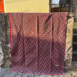 Traditional Indian Kantha Throw Handcrafted Embroidery Carpet Design Piece - thumbnail 2